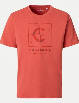 Casamoda T-Shirt,O-Neck Rot L - Casamoda - FashionsVida