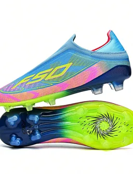 Zapatos de fútbol para hombres, zapatos de fútbol profesionales antideslizantes con clavos para hombres y mujeres, zapatos deportivos para fútbol d - Shein - FashionsVida