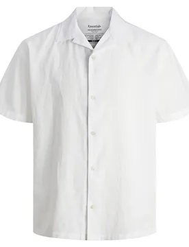 Chemise à Manches Courtes Summer Resort Linen White S - Jack & jones - FashionsVida
