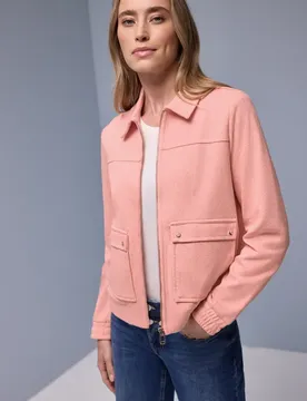 Herringbone Blouson female Orange