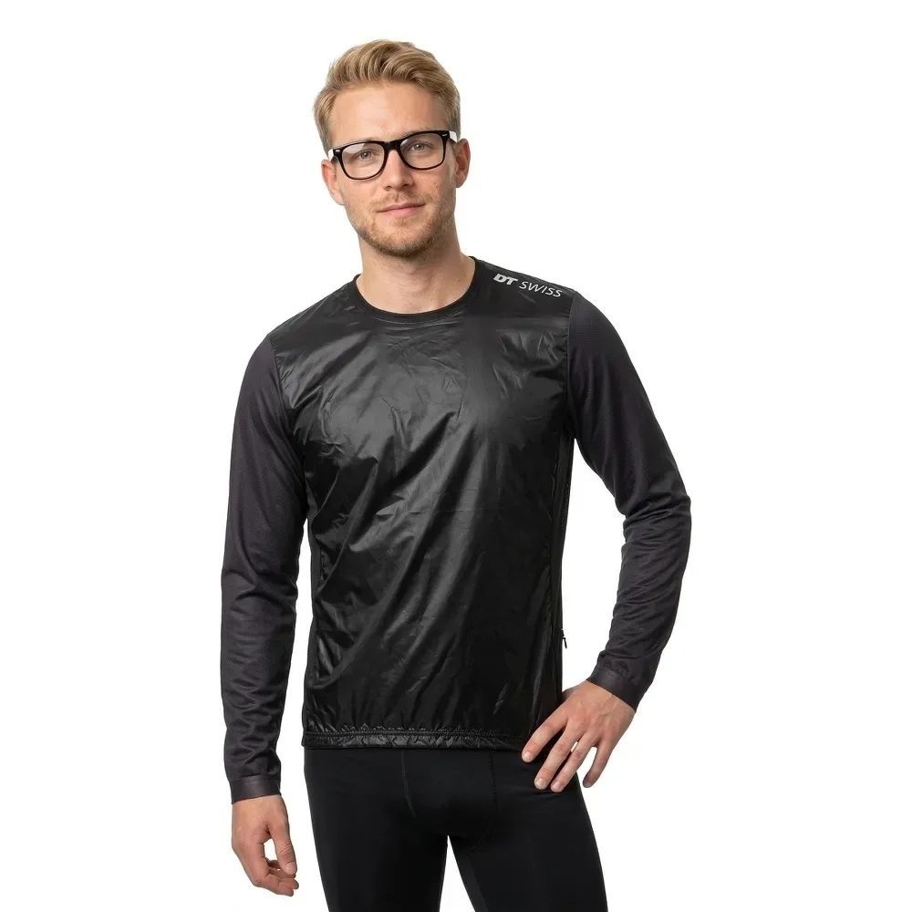Maglia A Maniche Lunghe Mtb Windblock Black - DT Swiss - FashionsVida