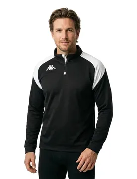 Sweat à Demi-zip Lovato Black / White S