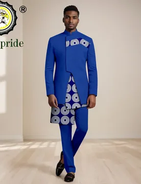 African Clothes for Men Slim Fit Full Sleeve Print Blazer Pants 2 Piece Set Dashiki Outfits Bussiness Suits Formal Wear 2416048 - Aliexpress - FashionsVida