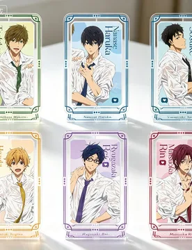 Anime Free! Iwatobi Swim Club Rei Ryugazaki Wet-Look Shirt Collection Rectangle Acrylic Stand Model Plate Keychains Desk Decor - Aliexpress - FashionsVida