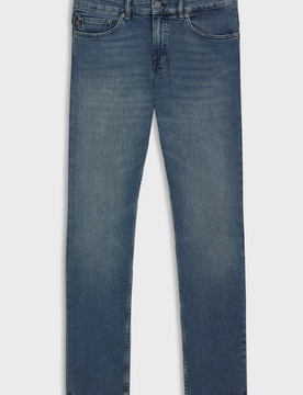 Jeans slim fit uomo blu medio