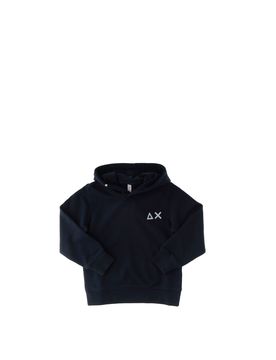 Felpa con cappuccio BLU SCURO 10A