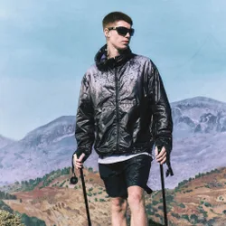 Men's Heat Reactive Shell Jacket in Dark Navy/Bubble Blue