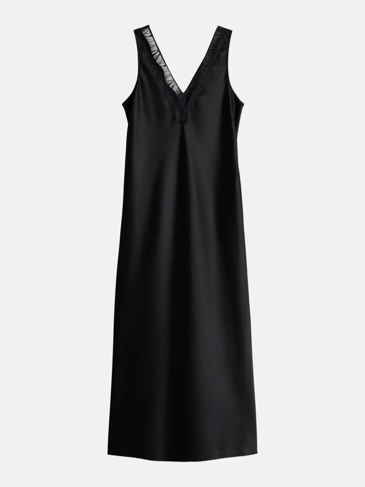 Satinkleid Qamile Schwarz 38 - someday - FashionsVida