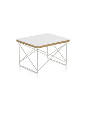 Mesa auxiliar OCCASIONAL 39,2x33,5x25cm HPL. Blanco/Estructura blanca blanco