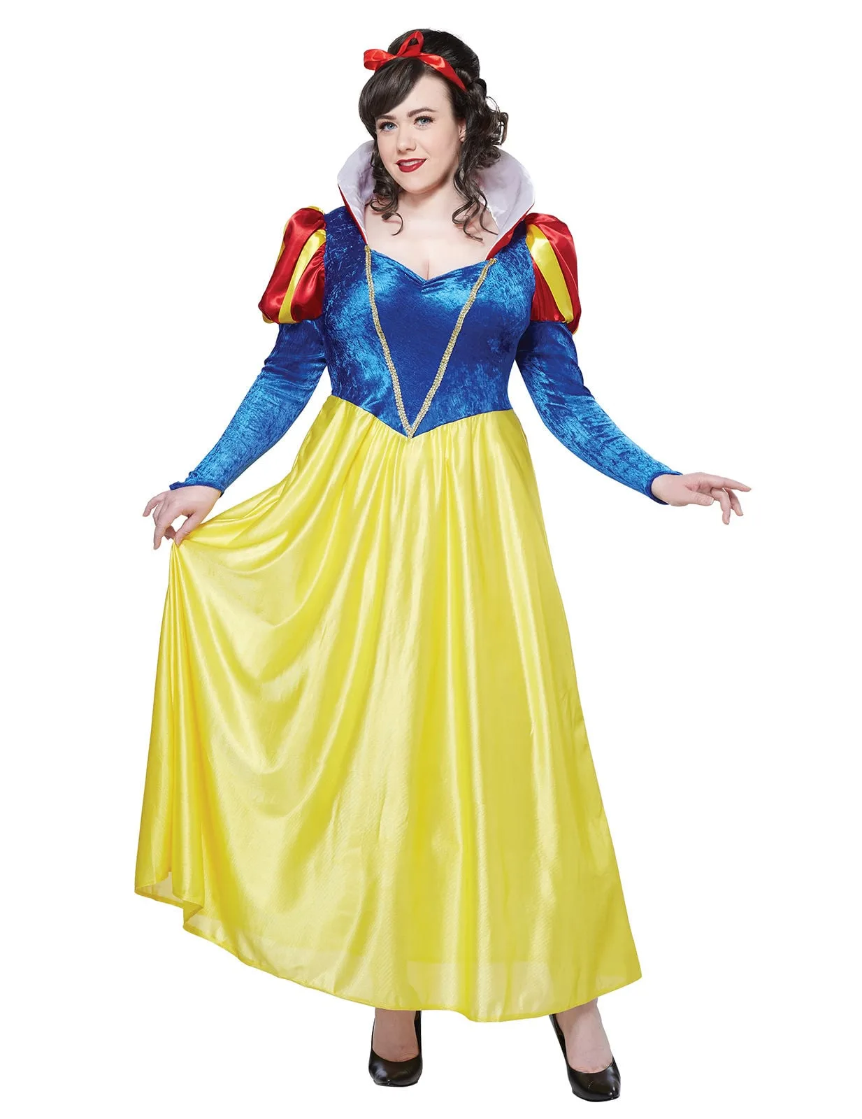 Schneewittchen Plus Size Damenkostüm Märchen gelb-blau - KARNEVAL-MEGASTORE - FashionsVida