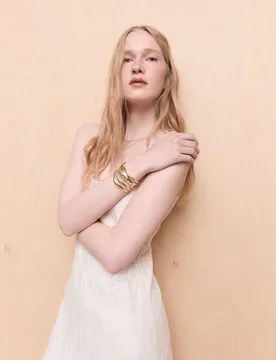 Vestido midi con tirantes de mujer - Easy Wear - FashionsVida