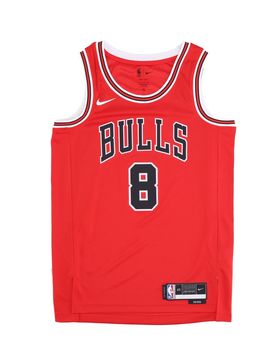 Canotta Basket Uomo Nba Icon Edition 22 Dri-fit Swingman Jersey No 8 Zach Lavine Chibul University Red
