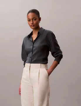 Camicia con retro intrecciato donna biloxi blues - Calvin Klein - FashionsVida