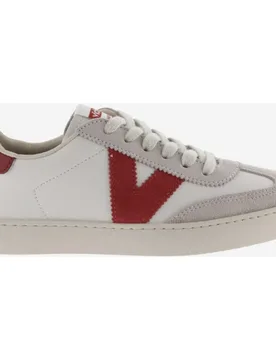 Zapatillas deportivas unisex con piezas de color y serraje - Victoria - FashionsVida