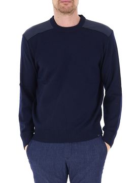 Maglione lana vergine BLU NAVY XXL
