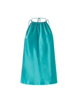 Canotte e top donna - carota top satin - verde - PINKO - FashionsVida