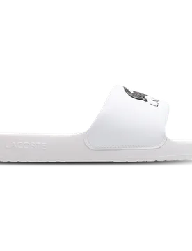 Serve Slide 1 Men Flip-Flops and Sandals - White - Size 7 - Plastic/Polycarbonate - White - Size: 7 - Lacoste - FashionsVida