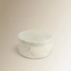 Salero de mármol con tapa