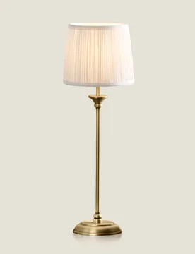 Hemsley Metal Table Lamp Antique Brass - Laura Ashley - FashionsVida