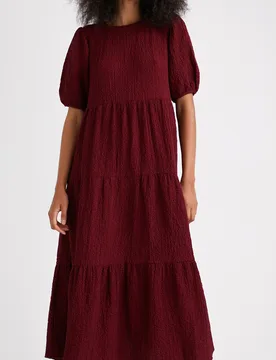 Robe midi texture RED XS female - Desigual - FashionsVida