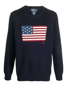 Pullover con bandiera
