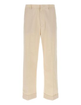 Pantaloni con risvolto