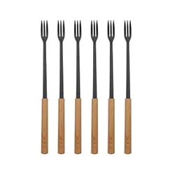 Käsefonduegabeln „Wood“ 6er-Pack