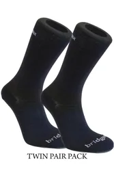 Ultra-Light Mens Coolmax Liner Socks TWIN PACK - - Size: L
