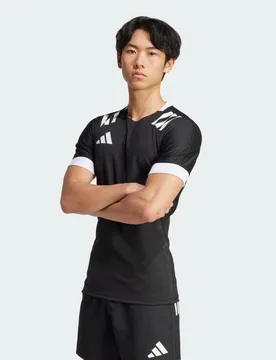 Maglia 3-Stripes Fitted 2XL Black / White - Adidas - FashionsVida
