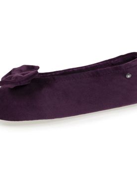 Chaussons ballerines Nœud Aubergine aubergine 35/36