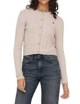 Only Damen Cardigan Beige 497710