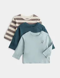 Pack Pure Cotton Dino Tops (0-5 Yrs) Blue male