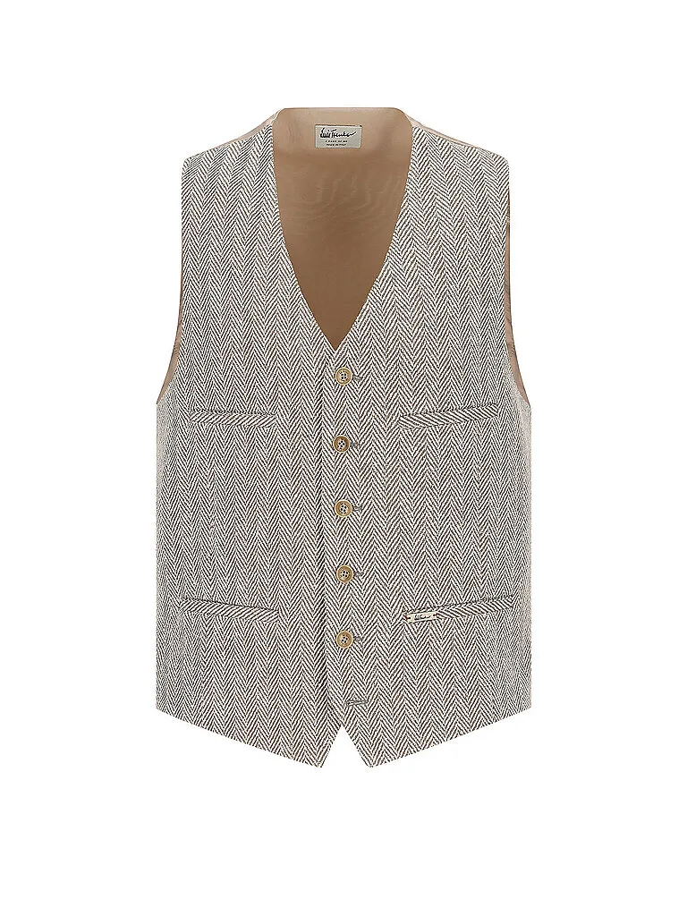 Gilet traditionnel LUSEBASTIAN marron clair 46 - LUIS TRENKER - FashionsVida
