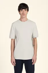 Mens Heavy T-Shirt With Ribbed Details - - Size: M
