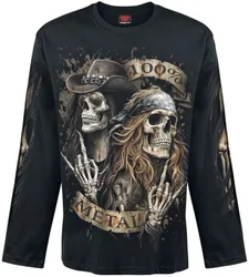 Langarmshirt - Pure Metal - M bis XXL - für Männer - Größe L - schwarz - Männer - male