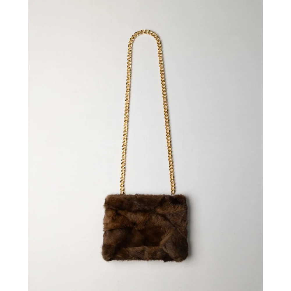 Bolso de multiposición de pelo de visón - De la Roca - FashionsVida