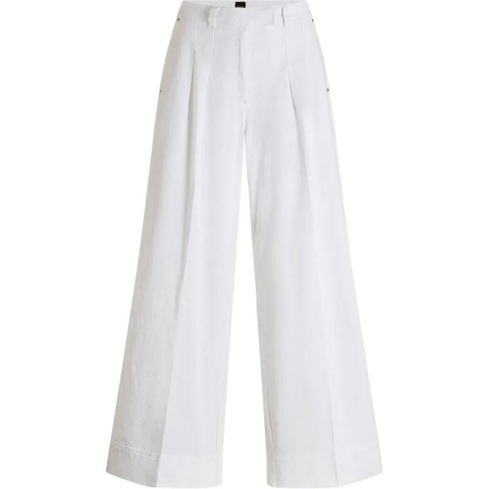 Pantalón de mujer largo ancho - Boss Orange - FashionsVida