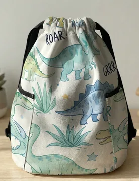 Pieza Mochila con cordón, multiescenario, súper capacidad, ultraligera, de alta estética, bolsa de almacenamiento plegable, bolsa de gimnasio con c - Shein - FashionsVida