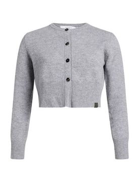 Strickjacke Damen Grau M Damen