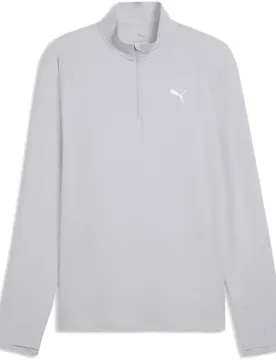 Felpa Con Mezza Zip Velocity Cloudspun Vibrant Silver M