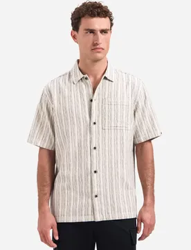 Shirt Short Sleeve Fancy Striped male