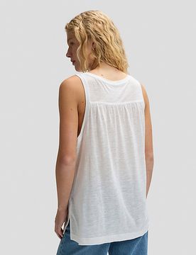 Slim Lightweight Tank Top Bright White Größe S female