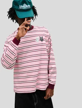T-Shirt Fugglers À Manches Longues Imprimé Xl Rose - Bershka - FashionsVida