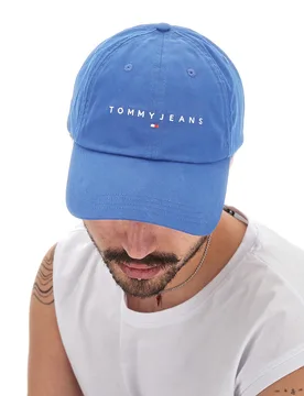Cappello azzurro con logo ricamato Tommy jeans CAP - Tommy hilfiger - FashionsVida
