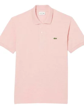 Mens Fit L.12.12 Marl Polo Shirt In Pink - Size Medium - Lacoste - FashionsVida