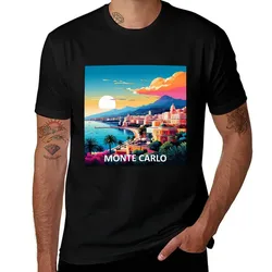 Monte Carlo. T-Shirt Basic Daily Outfit Short Sleeve Tee