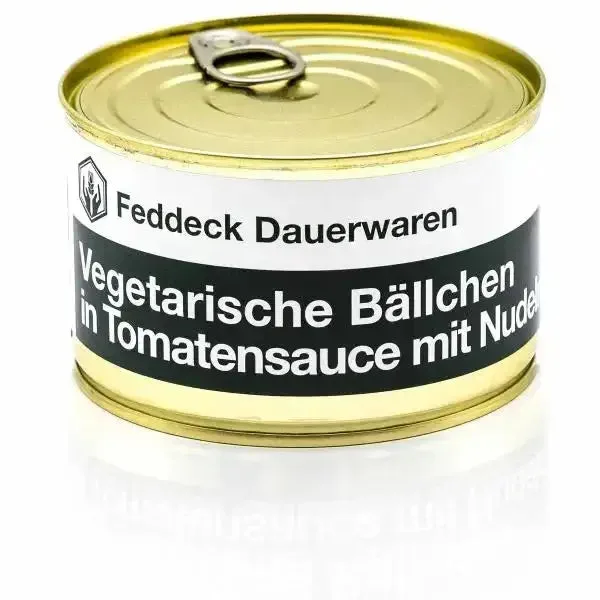 Fertiggericht Dose Vegetarische Bällchen mit Nudeln 400 g Default Title adult - Feddeck Dauerwaren - FashionsVida