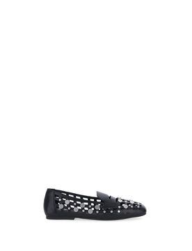 Ash Ballerine in pelle NERO 37