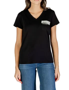 Liu Jo Damen T-Shirt Schwarz 490279