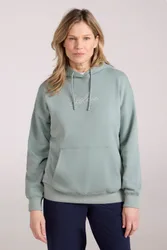 Printed Explore Womens Relaxed Fit Hoodie - Green - Green - Size: 6